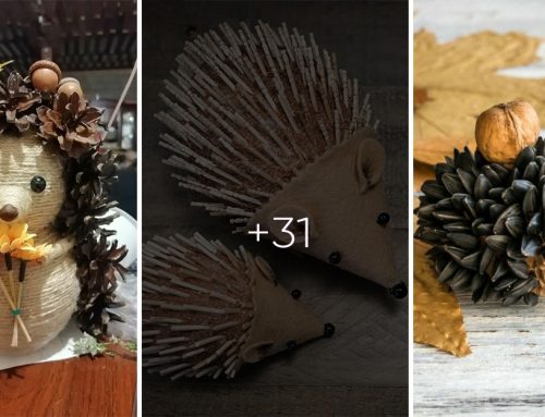 30+ rozkošných ježkov, ktorých si vyrobíte len z vecí, ktoré nám sama jeseň ponúka