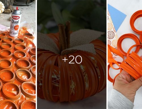 Tekvicové svietničky vyrobené z plechových viečok. Čarovnú jesennú dekoráciu si vyrobíte raz-dva!